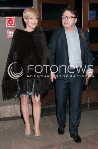  12.02.2015 WARSZAWA TEATR SYRENA<br />PREMIERA CZARODZIEJSKA GORA<br />N/Z ZBIGNIEW ZAMACHOWSKI MONIKA ZAMACHOWSKA<br /> 