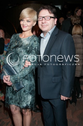  12.02.2015 WARSZAWA TEATR SYRENA<br />PREMIERA CZARODZIEJSKA GORA<br />N/Z ZBIGNIEW ZAMACHOWSKI MONIKA ZAMACHOWSKA<br /> 