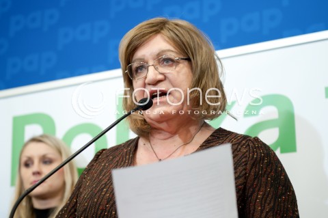  13.02.2015 WARSZAWA <br />KONFERENCJA PRASOWA ANNY GRODZKIEJ<br />N/Z ANNA GRODZKA<br /> 