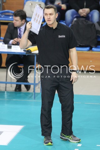  15.02.2015 RZESZOW<br />SIATKOWKA ORLEN LIGA 2014/2015 WOMEN VOLLEYBALL POLAND POLISH ORLENLIGA LEAGUE SEASON 2014/2015<br />MECZ DEVELOPRES SKYRES RZESZOW - BKS ALUPROF BIELSKO BIALA<br />N/Z MARIUSZ WIKTOROWICZ - TRENER ( HEAD COACH ) SYLWETKA<br /> 
