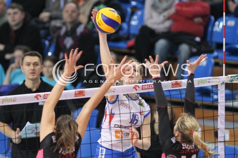  15.02.2015 RZESZOW<br />SIATKOWKA ORLEN LIGA 2014/2015 WOMEN VOLLEYBALL POLAND POLISH ORLENLIGA LEAGUE SEASON 2014/2015<br />MECZ DEVELOPRES SKYRES RZESZOW - BKS ALUPROF BIELSKO BIALA<br />N/Z EMILIA MUCHA <br /> 