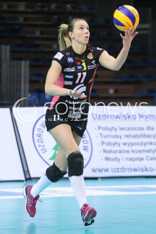  15.02.2015 RZESZOW<br />SIATKOWKA ORLEN LIGA 2014/2015 WOMEN VOLLEYBALL POLAND POLISH ORLENLIGA LEAGUE SEASON 2014/2015<br />MECZ DEVELOPRES SKYRES RZESZOW - BKS ALUPROF BIELSKO BIALA<br />N/Z LUCIE MUHLSTEINOVA SYLWETKA <br /> 