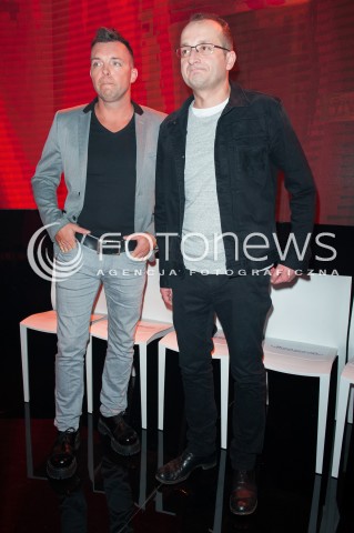  17.02.2015 WARSZAWA<br />PREZENTACJA RAMOWKI TVP2<br />N/Z MARCIN WOJCIK ROBERT GORSKI<br /> 