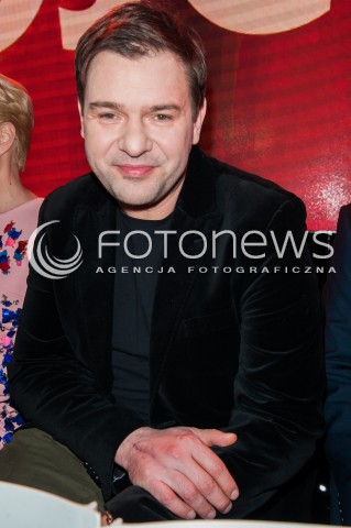  17.02.2015 WARSZAWA<br />PREZENTACJA RAMOWKI TVP2<br />N/Z TOMASZ KAROLAK<br /> 
