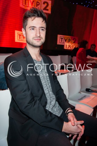  17.02.2015 WARSZAWA<br />PREZENTACJA RAMOWKI TVP2<br />N/Z GRZEGORZ DAUKSZEWICZ<br /> 