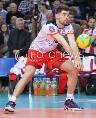  18.02.2015 RZESZOW POLAND<br />SIATKOWKA LIGA MISTRZOW MEN CEV VOLLEYBALL CHAMPIONS LEAGUE 2014/2015 <br />MATCH ASSECO RESOVIA RZESZOW - VFB FRIEDRICHSHAFEN<br />N/Z DAWID DRYJA SYLWETKA <br /> 
