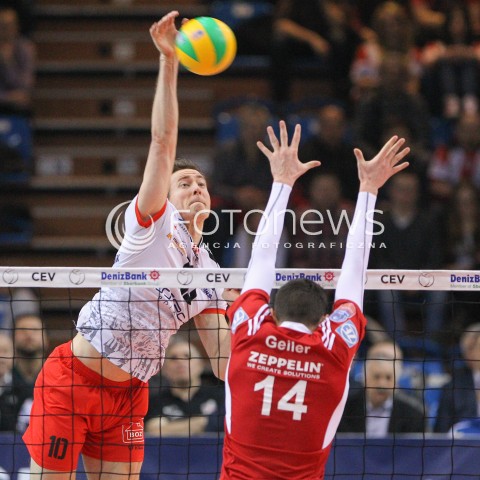  18.02.2015 RZESZOW POLAND<br />SIATKOWKA LIGA MISTRZOW MEN CEV VOLLEYBALL CHAMPIONS LEAGUE 2014/2015 <br />MATCH ASSECO RESOVIA RZESZOW - VFB FRIEDRICHSHAFEN<br />N/Z JOCHEN SCHOPS <br /> 