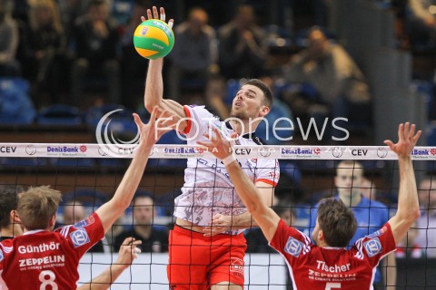  18.02.2015 RZESZOW POLAND<br />SIATKOWKA LIGA MISTRZOW MEN CEV VOLLEYBALL CHAMPIONS LEAGUE 2014/2015 <br />MATCH ASSECO RESOVIA RZESZOW - VFB FRIEDRICHSHAFEN<br />N/Z RUSSELL HOLMES <br /> 