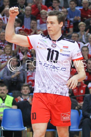  18.02.2015 RZESZOW POLAND<br />SIATKOWKA LIGA MISTRZOW MEN CEV VOLLEYBALL CHAMPIONS LEAGUE 2014/2015 <br />MATCH ASSECO RESOVIA RZESZOW - VFB FRIEDRICHSHAFEN<br />N/Z JOCHEN SCHOPS SYLWETKA <br /> 