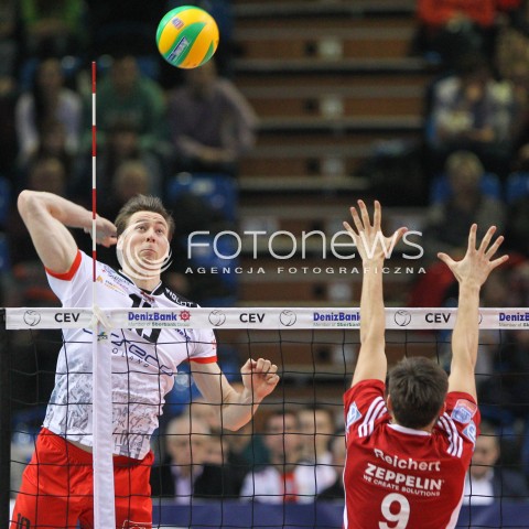  18.02.2015 RZESZOW POLAND<br />SIATKOWKA LIGA MISTRZOW MEN CEV VOLLEYBALL CHAMPIONS LEAGUE 2014/2015 <br />MATCH ASSECO RESOVIA RZESZOW - VFB FRIEDRICHSHAFEN<br />N/Z JOCHEN SCHOPS <br /> 