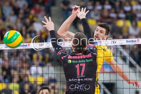  19.02.2015 LODZ POLAND<br />
SIATKOWKA LIGA MISTRZOW MEN CEV VOLLEYBALL CHAMPIONS LEAGUE 2014/2015<br />
MATCH PGE SKRA BELCHATOW - CUCINE LUBE TREIA<br />
N/Z FECUNDO CONTE<br />
 