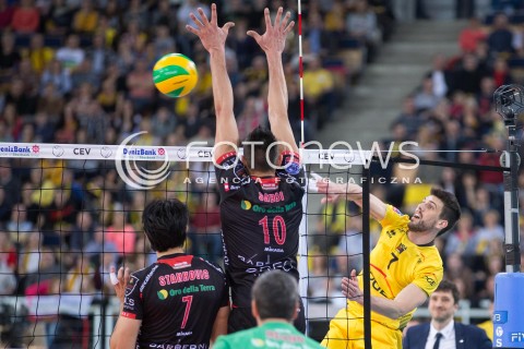  19.02.2015 LODZ POLAND<br />
SIATKOWKA LIGA MISTRZOW MEN CEV VOLLEYBALL CHAMPIONS LEAGUE 2014/2015<br />
MATCH PGE SKRA BELCHATOW - CUCINE LUBE TREIA<br />
N/Z FACUNDO CONTE<br />
 