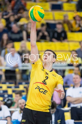  19.02.2015 LODZ POLAND<br />
SIATKOWKA LIGA MISTRZOW MEN CEV VOLLEYBALL CHAMPIONS LEAGUE 2014/2015<br />
MATCH PGE SKRA BELCHATOW - CUCINE LUBE TREIA<br />
N/Z MARIUSZ WLAZLY SYLWETKA<br />
 