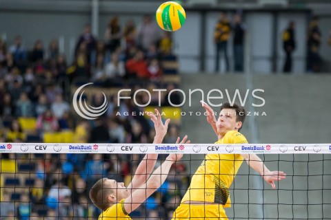  19.02.2015 LODZ POLAND<br />
SIATKOWKA LIGA MISTRZOW MEN CEV VOLLEYBALL CHAMPIONS LEAGUE 2014/2015<br />
MATCH PGE SKRA BELCHATOW - CUCINE LUBE TREIA<br />
N/Z SRECKO LISINAC SYLWETKA<br />
 
