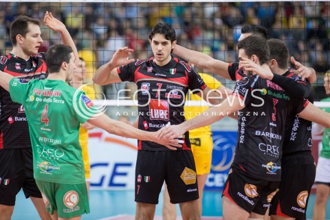  19.02.2015 LODZ POLAND<br />
SIATKOWKA LIGA MISTRZOW MEN CEV VOLLEYBALL CHAMPIONS LEAGUE 2014/2015<br />
MATCH PGE SKRA BELCHATOW - CUCINE LUBE TREIA<br />
N/Z RADOSC EMOCJE<br />
 