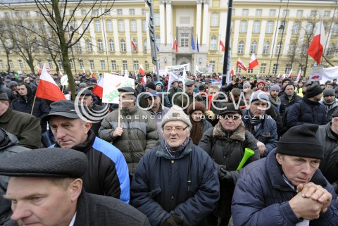 Protest rolników w Warszawie
