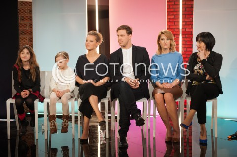  20.02.2015 WARSZAWA TVP<br />POKAZ PRASOWY SERIALU O MNIE SIE NIE MARTW<br />N/Z AKTORZY<br /> 