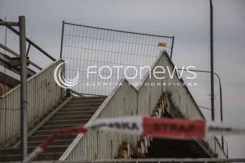  21.02.2015 WARSZAWA ZDJECIE ILUSTRACYJNE<br />N/Z ZAMKNIETY MOST LAZIENKOWSKI PO POZARZE<br /> 