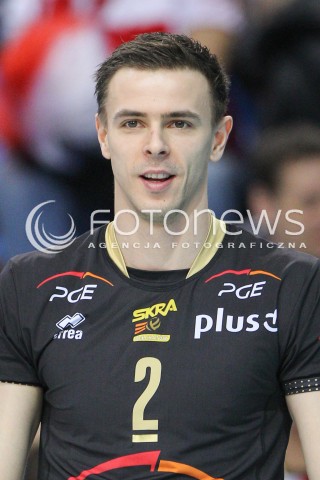  21.02.2015 RZESZOW<br />SIATKOWKA PLUSLIGA 2014/2015 MEN VOLLEYBALL POLAND POLISH PLUS LIGA LEAGUE SEASON 2014/2015<br />MECZ ASSECO RESOVIA - PGE SKRA BELCHATOW<br />N/Z MARIUSZ WLAZLY GLOWKA PORTRET SYLWETKA<br /> 