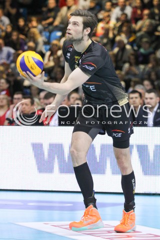  21.02.2015 RZESZOW<br />SIATKOWKA PLUSLIGA 2014/2015 MEN VOLLEYBALL POLAND POLISH PLUS LIGA LEAGUE SEASON 2014/2015<br />MECZ ASSECO RESOVIA - PGE SKRA BELCHATOW<br />N/Z ANDRZEJ WRONA SYLWETKA <br /> 
