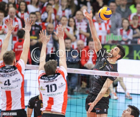  21.02.2015 RZESZOW<br />SIATKOWKA PLUSLIGA 2014/2015 MEN VOLLEYBALL POLAND POLISH PLUS LIGA LEAGUE SEASON 2014/2015<br />MECZ ASSECO RESOVIA - PGE SKRA BELCHATOW<br />N/Z FACUNDO CONTE <br /> 
