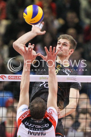  21.02.2015 RZESZOW<br />SIATKOWKA PLUSLIGA 2014/2015 MEN VOLLEYBALL POLAND POLISH PLUS LIGA LEAGUE SEASON 2014/2015<br />MECZ ASSECO RESOVIA - PGE SKRA BELCHATOW<br />N/Z KAROL KLOS<br /> 