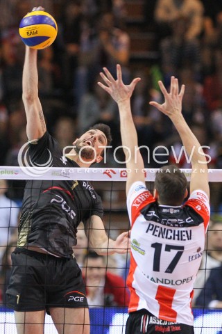  21.02.2015 RZESZOW<br />SIATKOWKA PLUSLIGA 2014/2015 MEN VOLLEYBALL POLAND POLISH PLUS LIGA LEAGUE SEASON 2014/2015<br />MECZ ASSECO RESOVIA - PGE SKRA BELCHATOW<br />N/Z FACUNDO CONTE <br /> 