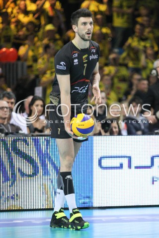  21.02.2015 RZESZOW<br />SIATKOWKA PLUSLIGA 2014/2015 MEN VOLLEYBALL POLAND POLISH PLUS LIGA LEAGUE SEASON 2014/2015<br />MECZ ASSECO RESOVIA - PGE SKRA BELCHATOW<br />N/Z FACUNDO CONTE SYLWETKA <br /> 