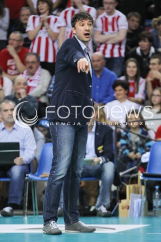  21.02.2015 RZESZOW<br />SIATKOWKA PLUSLIGA 2014/2015 MEN VOLLEYBALL POLAND POLISH PLUS LIGA LEAGUE SEASON 2014/2015<br />MECZ ASSECO RESOVIA - PGE SKRA BELCHATOW<br />N/Z MIGUEL ANGEL FALASCA - I TRENER ( HEAD COACH ) SYLWETKA <br /> 