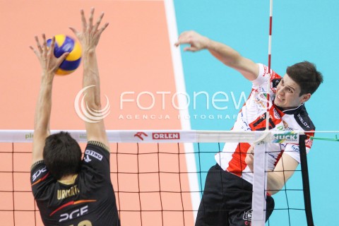  21.02.2015 RZESZOW<br />SIATKOWKA PLUSLIGA 2014/2015 MEN VOLLEYBALL POLAND POLISH PLUS LIGA LEAGUE SEASON 2014/2015<br />MECZ ASSECO RESOVIA - PGE SKRA BELCHATOW<br />N/Z NIKOLAY PENCZEV ( PENCHEV ) <br /> 