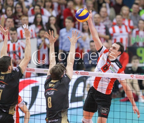  21.02.2015 RZESZOW<br />SIATKOWKA PLUSLIGA 2014/2015 MEN VOLLEYBALL POLAND POLISH PLUS LIGA LEAGUE SEASON 2014/2015<br />MECZ ASSECO RESOVIA - PGE SKRA BELCHATOW<br />N/Z MARKO IVOVIC <br /> 