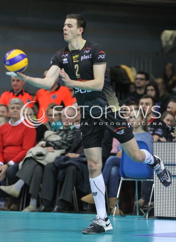  21.02.2015 RZESZOW<br />SIATKOWKA PLUSLIGA 2014/2015 MEN VOLLEYBALL POLAND POLISH PLUS LIGA LEAGUE SEASON 2014/2015<br />MECZ ASSECO RESOVIA - PGE SKRA BELCHATOW<br />N/Z MARIUSZ WLAZLY SYLWETKA <br /> 