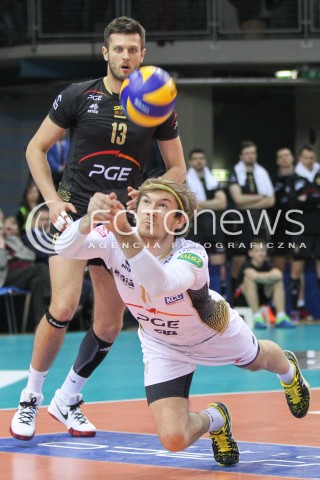  21.02.2015 RZESZOW<br />SIATKOWKA PLUSLIGA 2014/2015 MEN VOLLEYBALL POLAND POLISH PLUS LIGA LEAGUE SEASON 2014/2015<br />MECZ ASSECO RESOVIA - PGE SKRA BELCHATOW<br />N/Z MICHAL WINIARSKI FERDINAND TILLE <br /> 