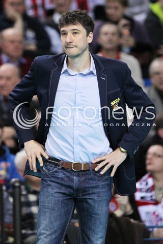  21.02.2015 RZESZOW<br />SIATKOWKA PLUSLIGA 2014/2015 MEN VOLLEYBALL POLAND POLISH PLUS LIGA LEAGUE SEASON 2014/2015<br />MECZ ASSECO RESOVIA - PGE SKRA BELCHATOW<br />N/Z MIGUEL FALASCA TRENER ( HEAD COACH ) SYLWETKA<br /> 