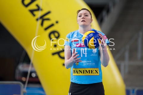  23.02.2015 LODZ <br />
SIATKOWKA ORLEN LIGA SEZON 2014/2015 VOLLEYBALL POLISH SEASON <br />
BEEF MASTER BUDOWLANI LODZ - TAURON BANIMEX MKS DABROWA GORNICZA <br />
N/Z TAMARA KALISZUK SYLWETKA<br />
 