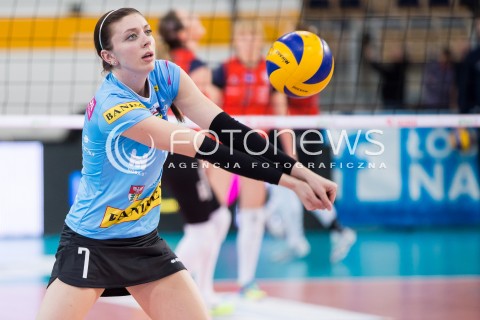  23.02.2015 LODZ <br />
SIATKOWKA ORLEN LIGA SEZON 2014/2015 VOLLEYBALL POLISH SEASON <br />
BEEF MASTER BUDOWLANI LODZ - TAURON BANIMEX MKS DABROWA GORNICZA <br />
N/Z GINA MANCUSO SYLWETKA<br />
 