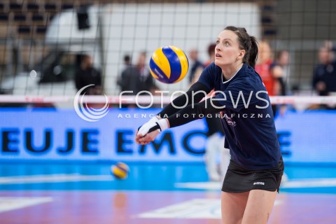  23.02.2015 LODZ <br />
SIATKOWKA ORLEN LIGA SEZON 2014/2015 VOLLEYBALL POLISH SEASON <br />
BEEF MASTER BUDOWLANI LODZ - TAURON BANIMEX MKS DABROWA GORNICZA <br />
N/Z KATARZYNA URBAN SYLWETKA<br />
 