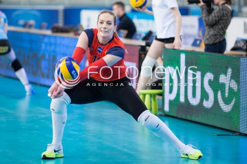  23.02.2015 LODZ <br />
SIATKOWKA ORLEN LIGA SEZON 2014/2015 VOLLEYBALL POLISH SEASON <br />
BEEF MASTER BUDOWLANI LODZ - TAURON BANIMEX MKS DABROWA GORNICZA <br />
N/Z SANYA POPOVIC SYLWETKA<br />
 