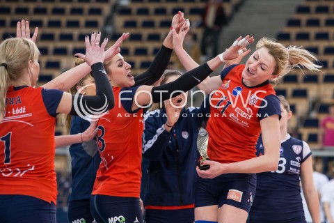  23.02.2015 LODZ <br />
SIATKOWKA ORLEN LIGA SEZON 2014/2015 VOLLEYBALL POLISH SEASON <br />
BEEF MASTER BUDOWLANI LODZ - TAURON BANIMEX MKS DABROWA GORNICZA <br />
N/Z SYLWIA PYCIA EMOCJE RADOSC WYGRANA MVP<br />
 