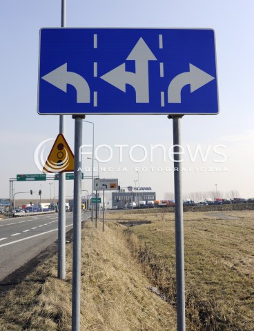  23.02.2015 KATOWICE<br />AUTOSTRADA<br />N/Z BRAMKI NA AUTOSTRADZIE<br /> 