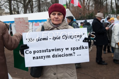Protest rolników w Warszawie