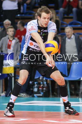  28.02.2015 RZESZOW<br />SIATKOWKA PLUSLIGA 2014/2015 MEN VOLLEYBALL POLAND POLISH PLUS LIGA LEAGUE SEASON 2014/2015<br />MECZ ASSECO RESOVIA - CERRAD CZARNI RADOM<br />N/Z MIKKO OIVANEN SYLWETKA <br /> 