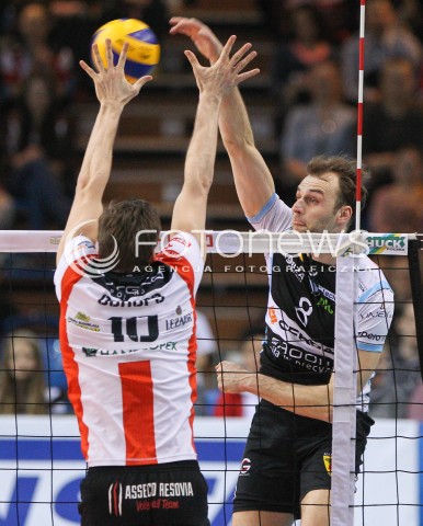  28.02.2015 RZESZOW<br />SIATKOWKA PLUSLIGA 2014/2015 MEN VOLLEYBALL POLAND POLISH PLUS LIGA LEAGUE SEASON 2014/2015<br />MECZ ASSECO RESOVIA - CERRAD CZARNI RADOM<br />N/Z DIRK WESTPHAL <br /> 