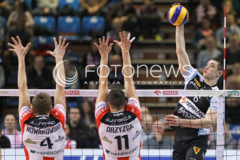  28.02.2015 RZESZOW<br />SIATKOWKA PLUSLIGA 2014/2015 MEN VOLLEYBALL POLAND POLISH PLUS LIGA LEAGUE SEASON 2014/2015<br />MECZ ASSECO RESOVIA - CERRAD CZARNI RADOM<br />N/Z WOJCIECH ZALINSKI <br /> 