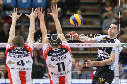  28.02.2015 RZESZOW<br />SIATKOWKA PLUSLIGA 2014/2015 MEN VOLLEYBALL POLAND POLISH PLUS LIGA LEAGUE SEASON 2014/2015<br />MECZ ASSECO RESOVIA - CERRAD CZARNI RADOM<br />N/Z WOJCIECH ZALINSKI <br /> 