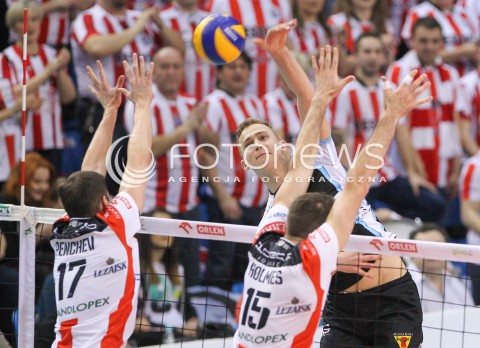  28.02.2015 RZESZOW<br />SIATKOWKA PLUSLIGA 2014/2015 MEN VOLLEYBALL POLAND POLISH PLUS LIGA LEAGUE SEASON 2014/2015<br />MECZ ASSECO RESOVIA - CERRAD CZARNI RADOM<br />N/Z BARTLOMIEJ BOLADZ <br /> 