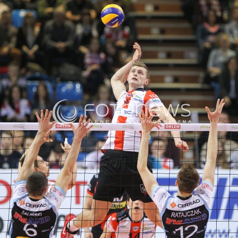  28.02.2015 RZESZOW<br />SIATKOWKA PLUSLIGA 2014/2015 MEN VOLLEYBALL POLAND POLISH PLUS LIGA LEAGUE SEASON 2014/2015<br />MECZ ASSECO RESOVIA - CERRAD CZARNI RADOM<br />N/Z PIOTR NOWAKOWSKI <br /> 