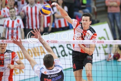  28.02.2015 RZESZOW<br />SIATKOWKA PLUSLIGA 2014/2015 MEN VOLLEYBALL POLAND POLISH PLUS LIGA LEAGUE SEASON 2014/2015<br />MECZ ASSECO RESOVIA - CERRAD CZARNI RADOM<br />N/Z RAFAL BUSZEK <br /> 