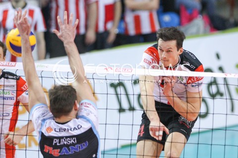  28.02.2015 RZESZOW<br />SIATKOWKA PLUSLIGA 2014/2015 MEN VOLLEYBALL POLAND POLISH PLUS LIGA LEAGUE SEASON 2014/2015<br />MECZ ASSECO RESOVIA - CERRAD CZARNI RADOM<br />N/Z RAFAL BUSZEK <br /> 