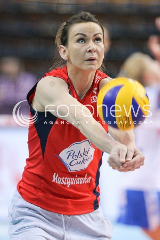  02.03.2015 RZESZOW<br />SIATKOWKA ORLEN LIGA 2014/2015 WOMEN VOLLEYBALL POLAND POLISH ORLENLIGA LEAGUE SEASON 2014/2015<br />MECZ DEVELOPRES SKYRES RZESZOW - POLSKI CUKIER MUSZYNIANKA MKS MUSZYNA<br />N/Z SYLWIA WOJCIESKA SYLWETKA <br /> 